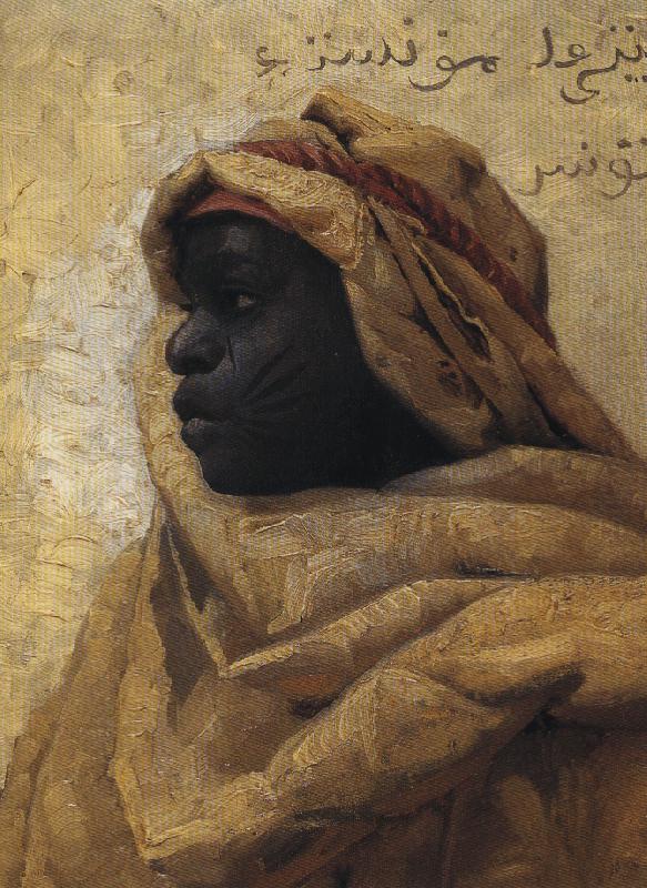 Peder Monsted Portrait of a Nubian oil painting picture